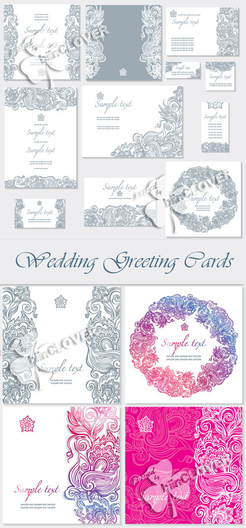 Wedding greeting cards 0152