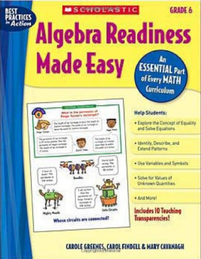 Algebra Readiness Made Easy - Grade 6 - An Essential Part of Every Math Curriculum