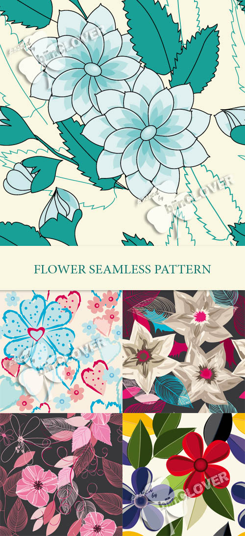 Flower seamless pattern 0153