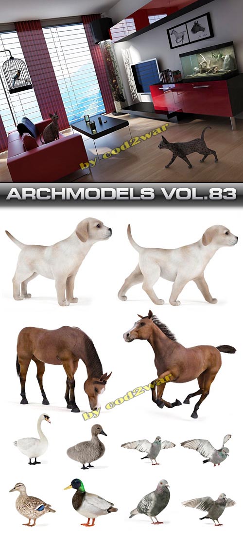 Evermotion Archmodels Vol.83 - Animals 3D Models