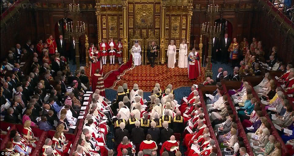 Ежегодная речь королевы Елизаветы II в Палате Лордов