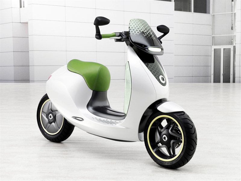 Mercedes-Benz начнут производство электроскутера Smart eScooter в 2014 году