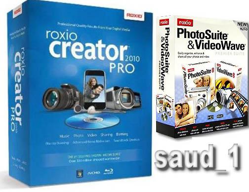 Roxio Creator 2010 PRO + Content + Roxio PhotoSuite & Videowave Premier Suite 8