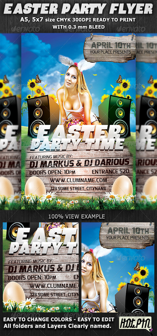 GraphicRiver - Easter Party Flyer Template v2