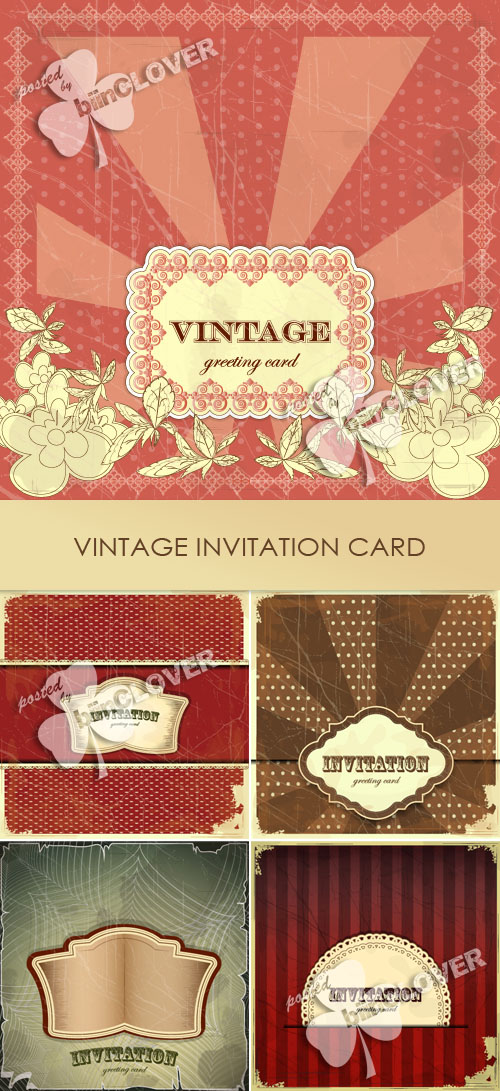 Vintage invitation card 0167